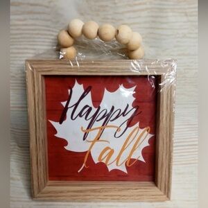 🌸 4 listings for 20.00 sale “Happy Fall" Autumn” Sign Beads Harvest Leaf